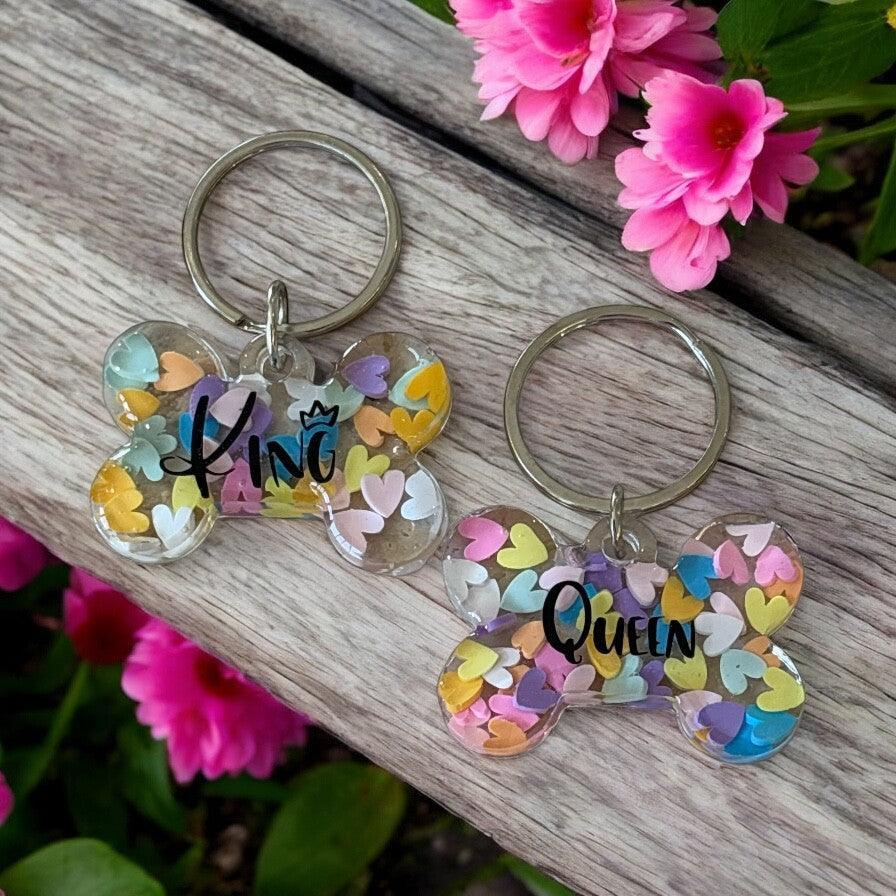 King and Queen Mini Dog Tag