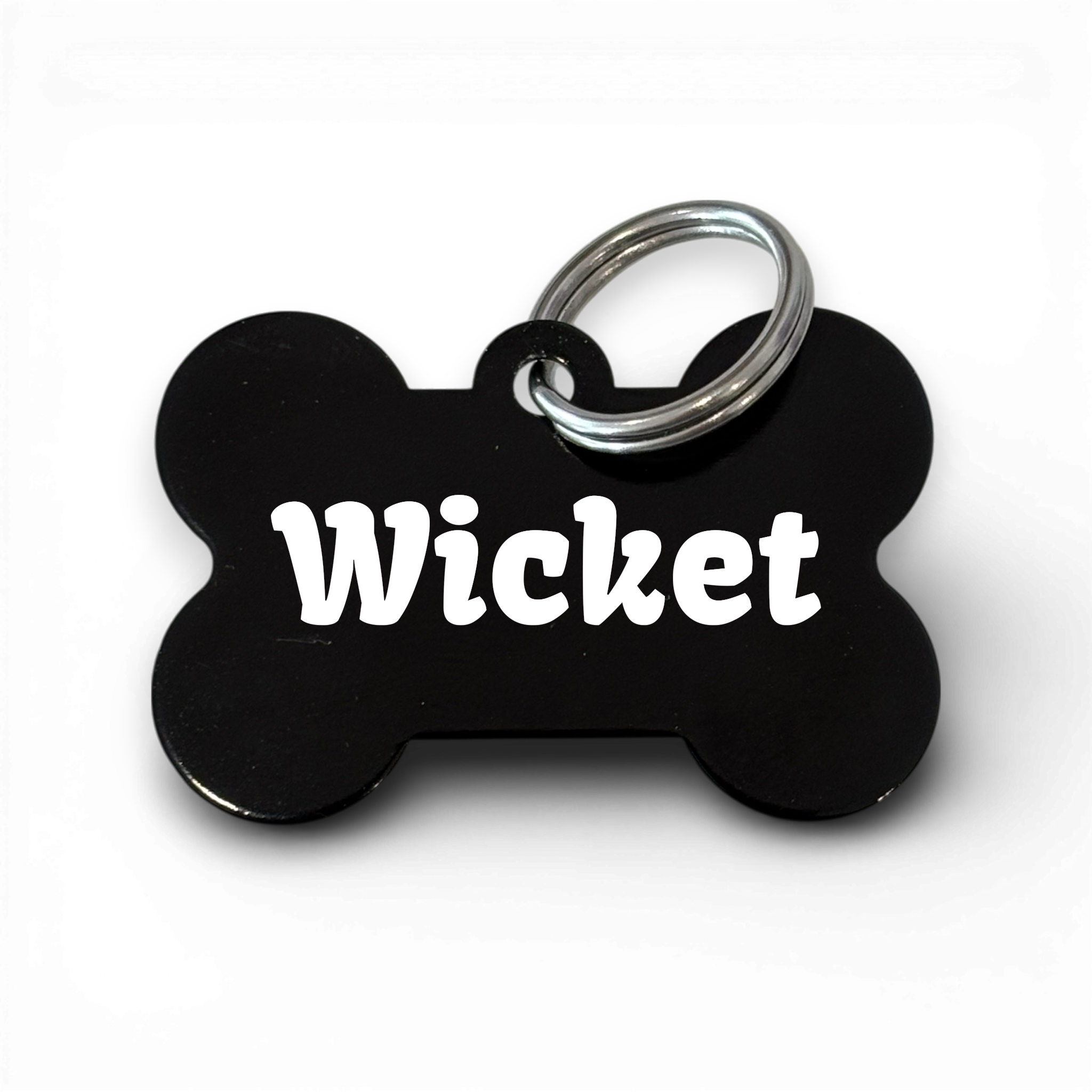 Black Aluminium Dog Tag