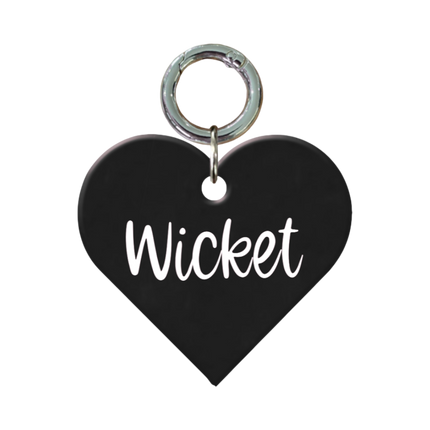 Mini Colored Heart ID Tags