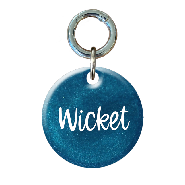 Round Colored Pet ID Tag