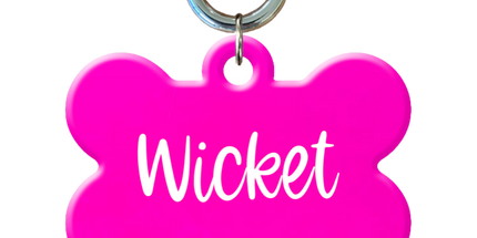 Fluorescent Bone Pet ID Tags