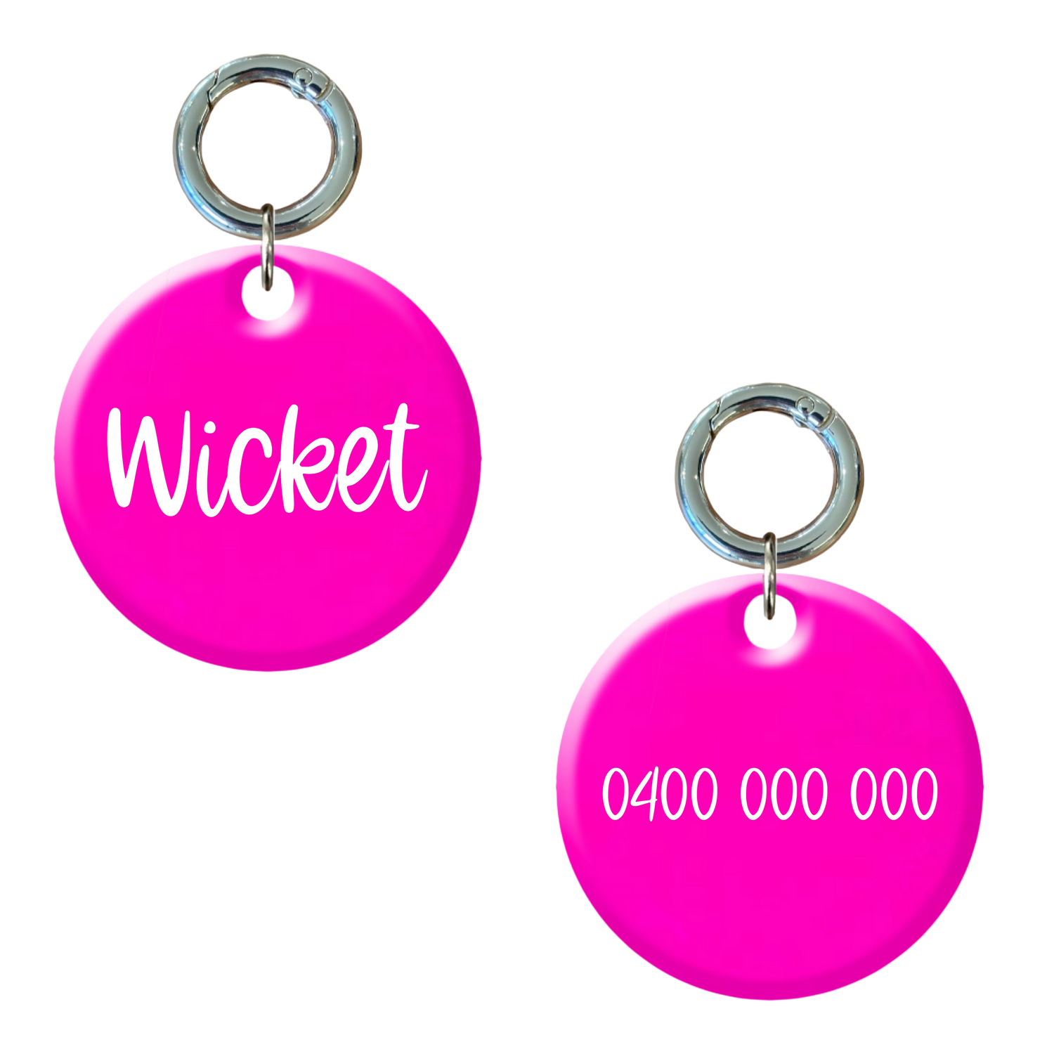 Fluroescent Round ID Tags