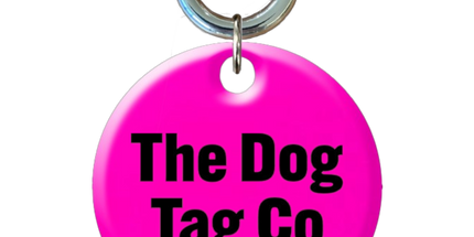 Pink Business Keyring with logo