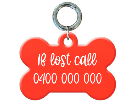 Glow Bone Pet ID Tags