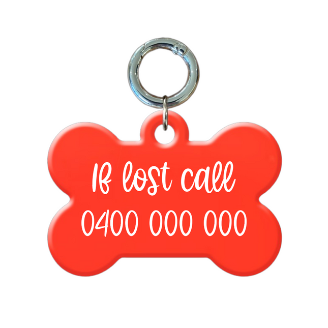 Glow Bone Pet ID Tags