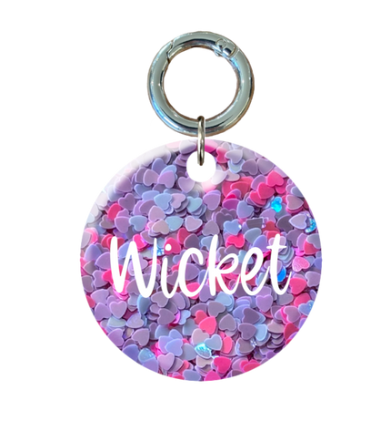 Heart Circle Pet ID Tags