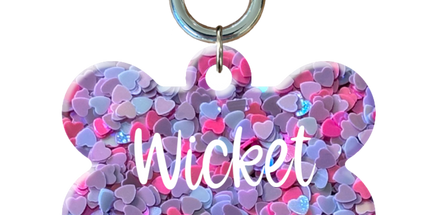 Heart Filled Bone Pet ID Tags