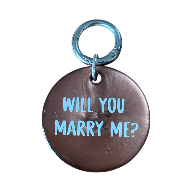 'Will you Marry Me' Dog Tag