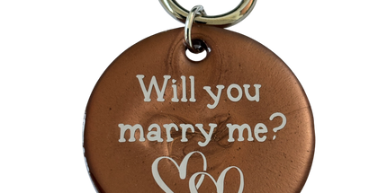 'Will you marry me' Dog Tags