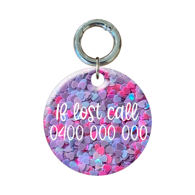 Heart Circle Pet ID Tags