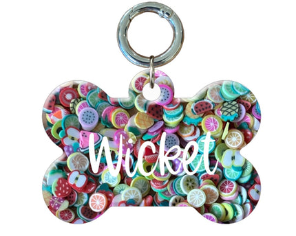 Fruit Bone Pet ID Tags