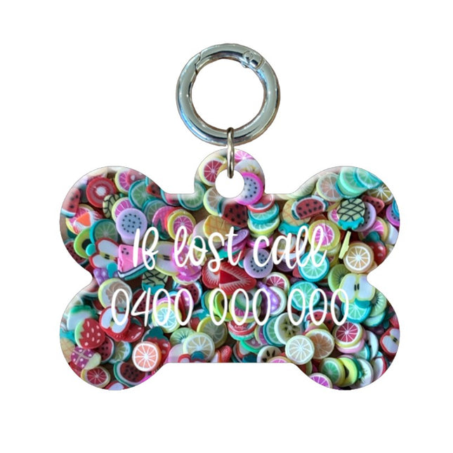 Fruit Bone Pet ID Tags