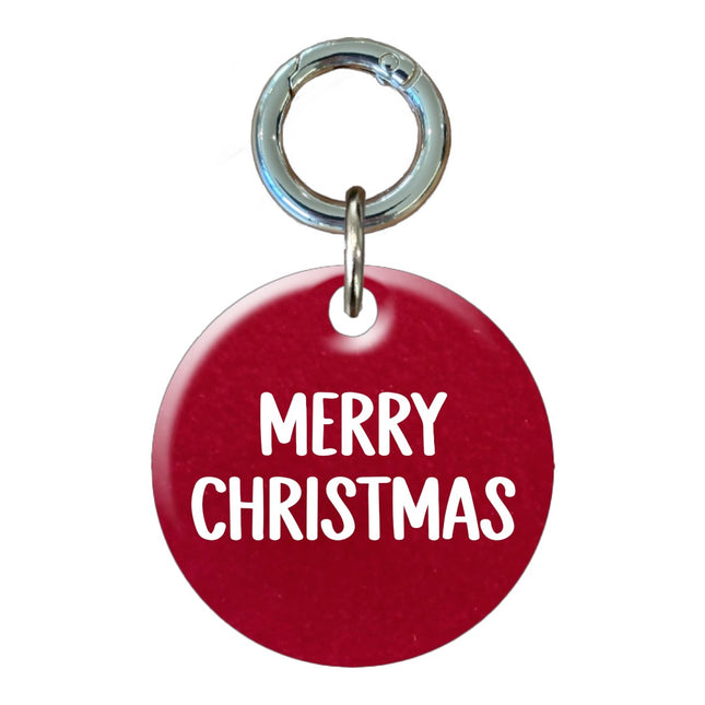 Red Christmas ID Tags