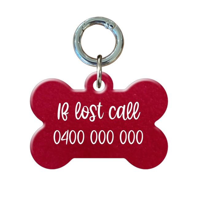 Colored Bone Pet ID Tags