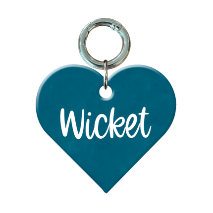 Mini Colored Heart ID Tags